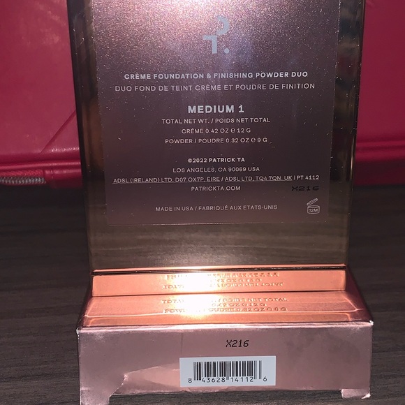 Patrick Ta Major Skin Crème Foundation and Finishing Powder Duo Medium 1BNIB